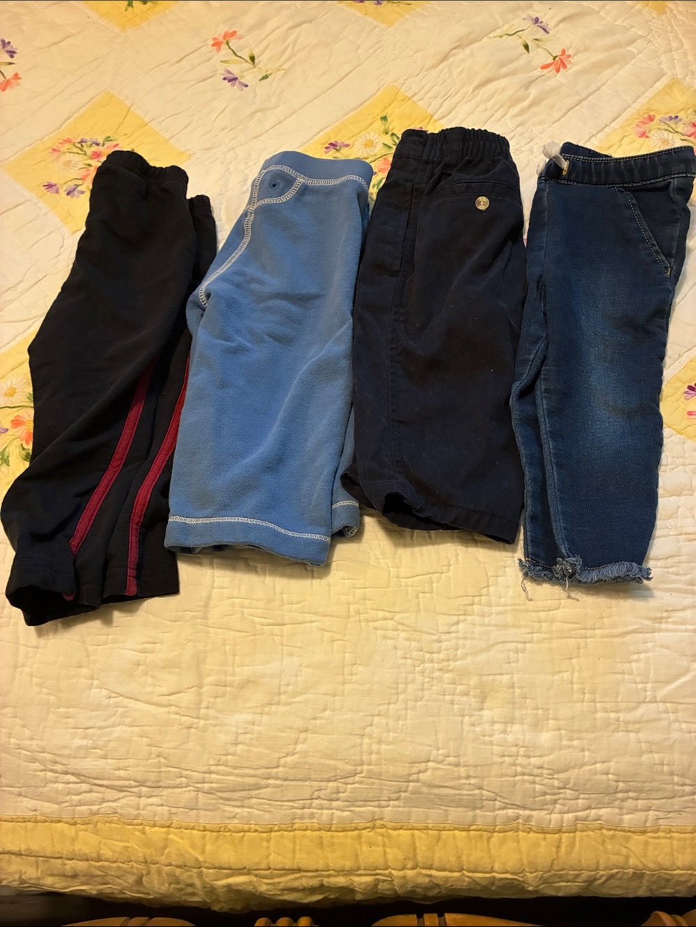 Kids, Boys Navy and Light Blue Casual Bottoms Pack-2 Jogging Jeans, Blue